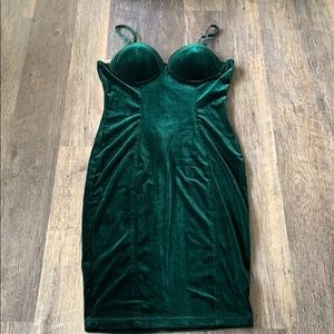 Green Spaghetti Strap Dress